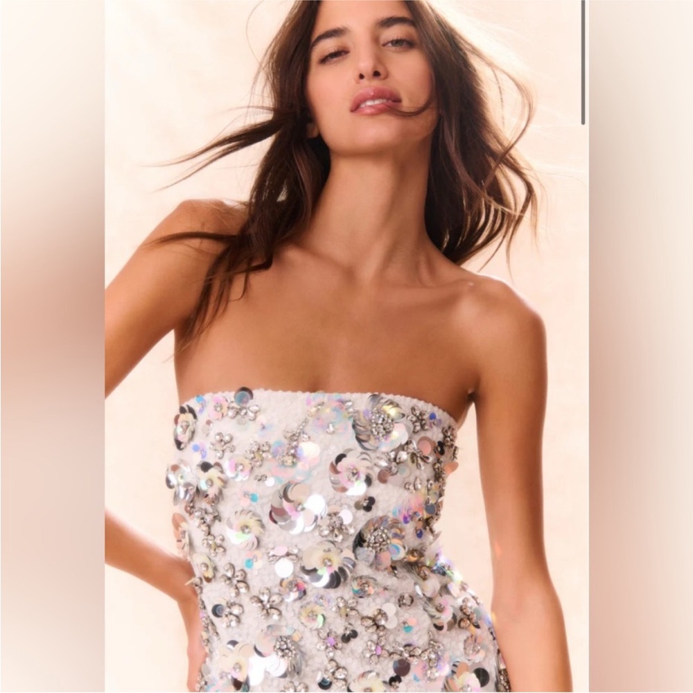 Sequin Strapless Mini Dress - Picture 5 of 5